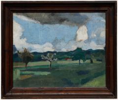 Post-Impressionist Mid 20th Century Oil - The Storm Will Pass