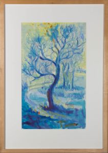 Kent - Framed 1991 Acrylic, The Blue Tree