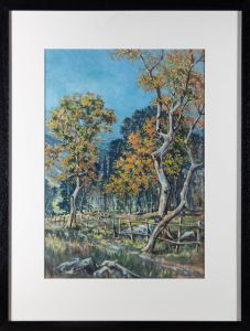 Moss Williams (1894-1975) - Signed Mid 20th Century Gouache, Summer's End
