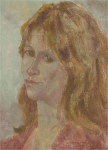 Barbara Doyle (b.1917) - 1980 Oil, Pensive