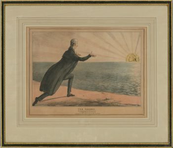 John Doyle (1797–1868) - 1830 Lithograph, The Gheber Worshipping The Rising Sun