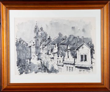 1980 India Ink - Prague Streets
