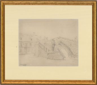 1988 Graphite Drawing - Trinity Bridge, Crowland