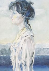 Mircea Marosin (1921-2007) - 20th Century Oil, Woman in White