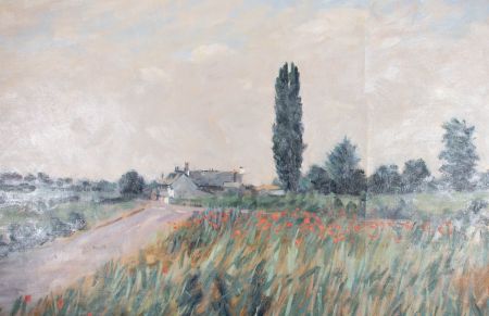 David Wilson (1919-2013) - 20th Century Oil, Poppies By The Way