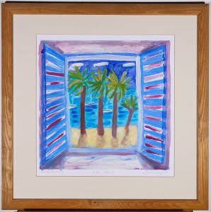 Louise Waugh - 1999 Monotype, Cool Interior