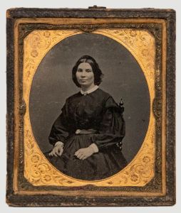 Framed Mid 19th Century Photograph - Victorian Lady