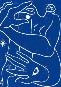Isabelle Mulvany - 2022 Linoprint, Hold The Moon And See All