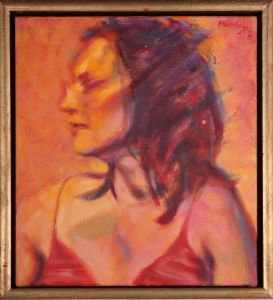 Clifford Hanley (1948-2021) - 2008 Oil, Bongo Lady II