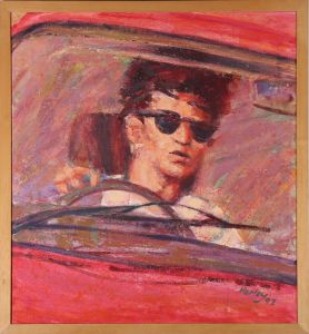 Clifford Hanley (1948-2021) - Framed 1992 Oil, To The Park