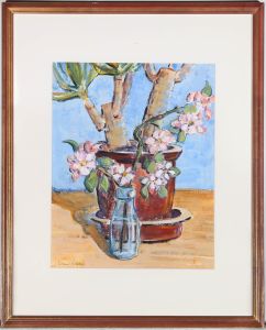 Vivienne Adams - Contemporary Acrylic, Blossom And Yukka