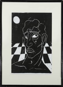 Isabelle Mulvany - Contemporary Woodcut, Moonlit Melancholy