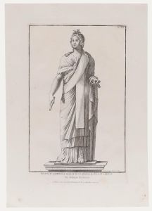 Sir Nicolas Dorigny (1658-1746) - Etching, Statue of Agrippina the Younger