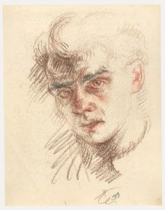 Francis Rudolph (1921-2005) - 1949 Pastel, Head Study IIII