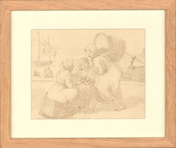 19th Century Pen and Ink Drawing - Darling Little One