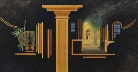 Trevor Frankland (1931-2011) - 20th Century Gouache, Temple Interior