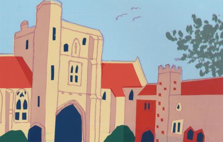 Gill Wilson - 1997 Silkscreen, St. Cross Gate, Winchester