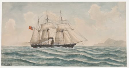 J. Susini - Late 19th Century Watercolour, The Steam Ship