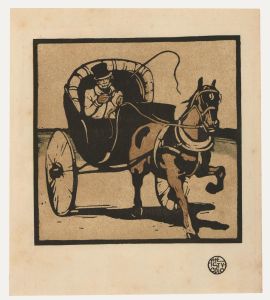 Sir William Nicholson (1872-1949) - Early 20th Century Woodcut, The Cabriolet