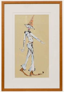 Framed 20th Century Acrylic - Masquerade