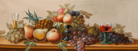 P. Reinert - 20th Century Gouache, The Fruit Display