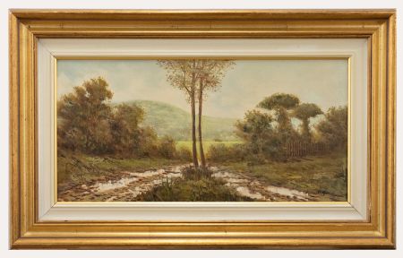 Corrado Risi (b.1932) - Framed 20th Century Oil, Campagne