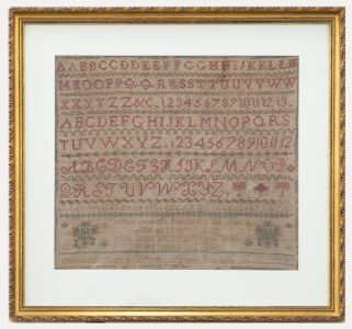 19th Century Embroidery - Early Victorian Sampler