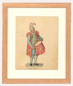 Italian School 19th Century Watercolour - The City Drummer