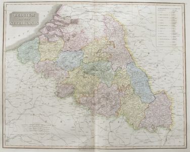 John Thomson (1777-1840) - 1830 Map Engraving, Belgium