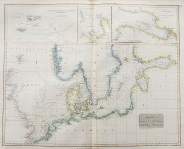 John Thomson (1777-1840) - 1830 Map Engraving, The North & Baltic Seas