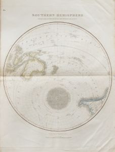 John Thomson (1777-1840) - 1830 Map Engraving, Southern Hemisphere, London