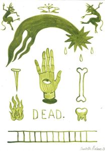 Isabelle Mulvany - 2023 Gouache, Dead