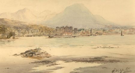 Thomas Swift Hutton (1865-1935) - 20th Century Watercolour, Castle & Port