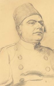 Ernest Proctor (1886-1935) - Graphite Drawing, Sketch of a Man in Uniform