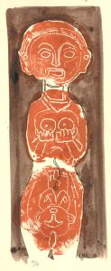 Karel Lek (1929-2020) - Mid 20th Century Mixed Media, Female Totem II