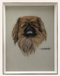 Dorothy Mather - Framed 20th Century Pastel, Portrait of Pippin