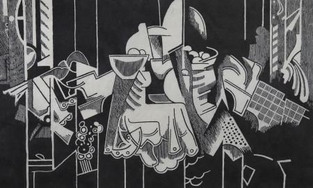 Trevor Frankland (1931-2011) - 20th Century Linoprint, Fruit Bowl