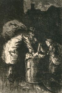 Herbert Cutner (1881-1969) - Early 20th Century Etching, The Bin Divers
