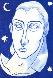 Isabelle Mulvany - Contemporary Gouache, Under the Crescent Moon