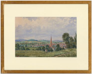 John Weston Gough (1929-2019) - Watercolour, An English Country Town