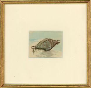 Framed Early 20th Century Watercolour - Study of a Buoy