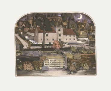 Graham Clarke (b.1941) - 20th Century Etching, Ightham Mote