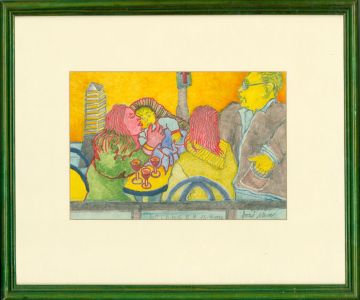 Jose Nava - 1993 Mixed Media, A Family Lunch