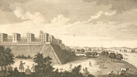 18th Century Engraving - View of Windsor Castle