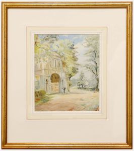 Alfred Henry Hart (1866-1953) - Framed Watercolour, Admiring Old Temple Bar