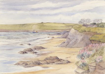 Geoffrey Plant (1939-2000) - 20th Century Watercolour, Quiet Beach