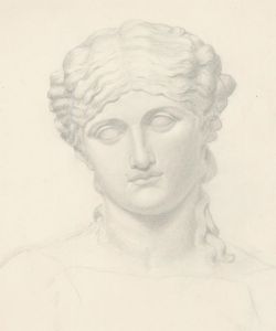 Lorna Bing (1897-1993) - 1915 Graphite Drawing, Classical Sculpture
