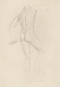 Lorna Bing (1897-1993) - 1920 Graphite Drawing, The Dancing Faun II