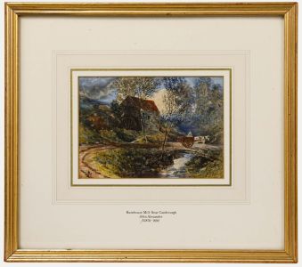John Alexander (fl.1870-1892) - Framed Watercolour, Burnhouse Mill