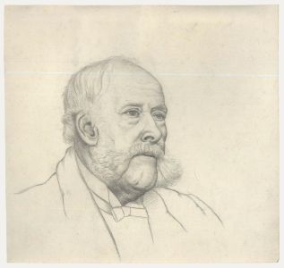 William Henry Ladd - Early 20th Century Graphite Drawing, Study of a Gentleman